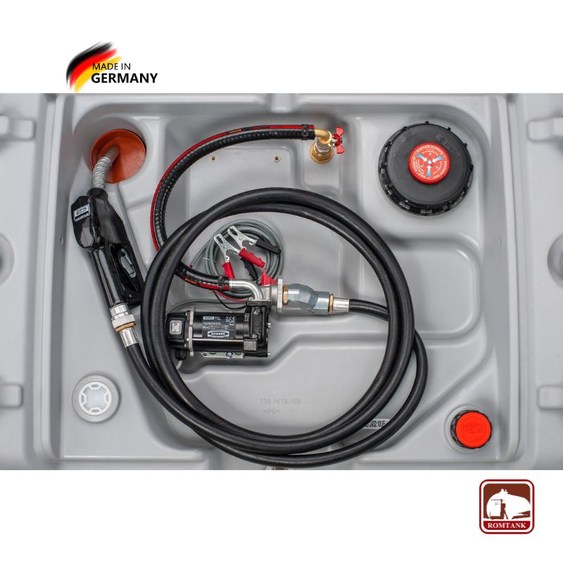 Rezervor mobil pentru motorina DT-Mobile Easy 620 l, cu pompa electrica 12 V, 40l/min, cu capac - imagine 4