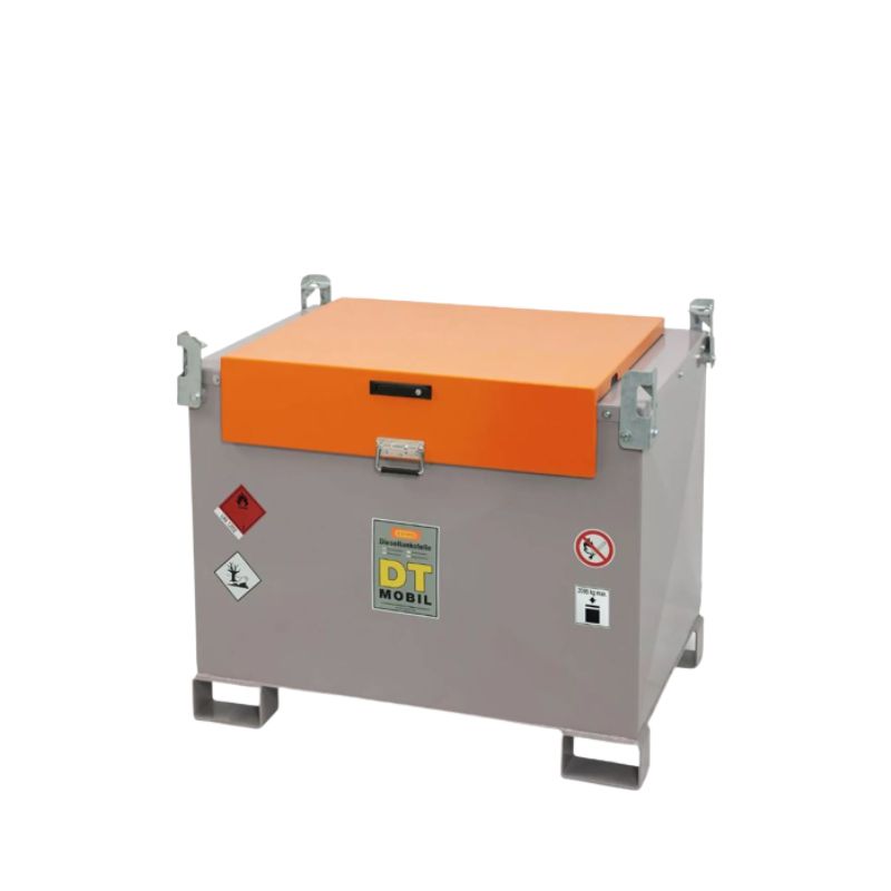 Rezervor transportabil cu pereti dubli pentru motorina DT-Mobil PRO PE 440l Premium, 12V, debitmetru si tambur furtun - imagine 3