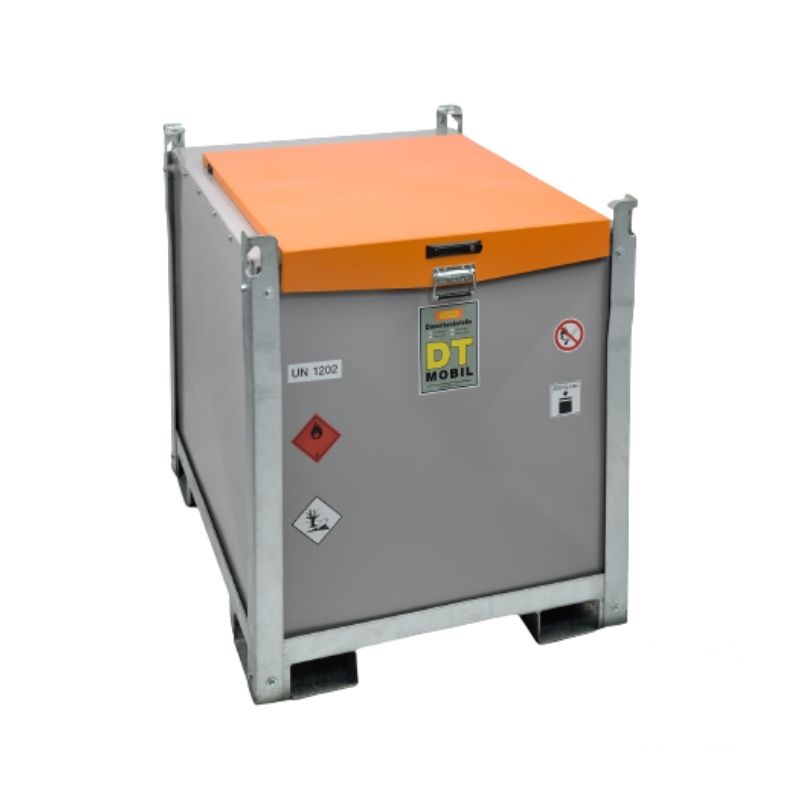Rezervor transportabil pentru motorina cu perete dublu metalic DT-Mobil PRO ST 980 Basic, Bipump 12 V